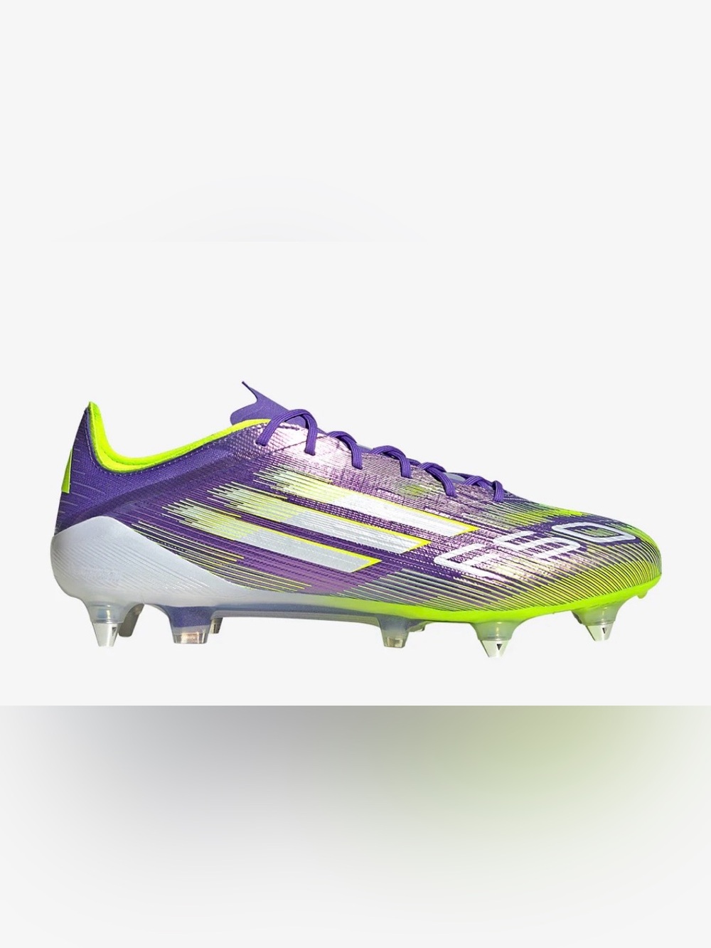 Adidas F50 Elite SG Soccer Cleats Purple Rush & Lucid Lemon Sz 6 JH7633 NWT - Picture 16 of 16